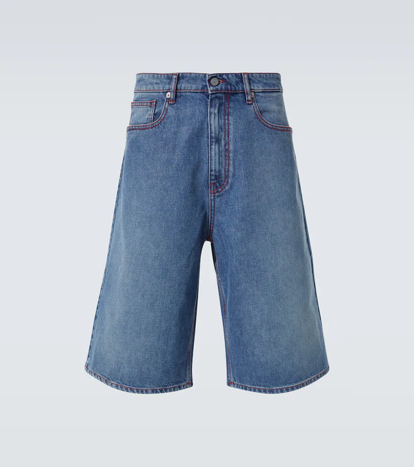  Erl Erl Indiana Denim Bermuda Shorts 