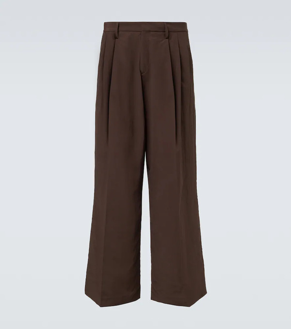  Erl Erl Pleated Wide-leg Pants 