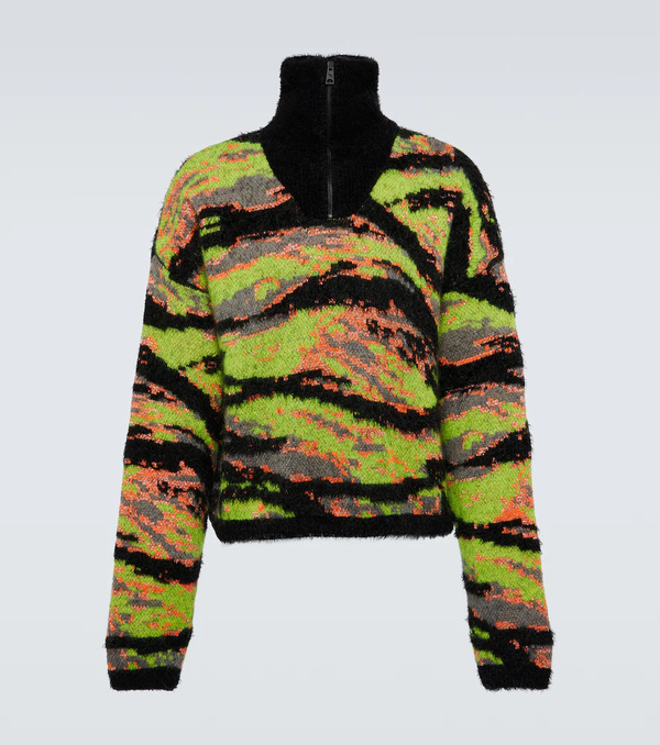  Erl Erl Tiger Jacquard Sweater 