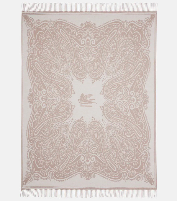  Etro Etro Alocasia Fringed Wool Throw 