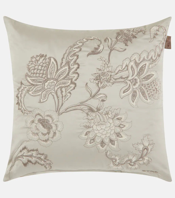  Etro Etro Bloom Embroidered Cotton Cushion 