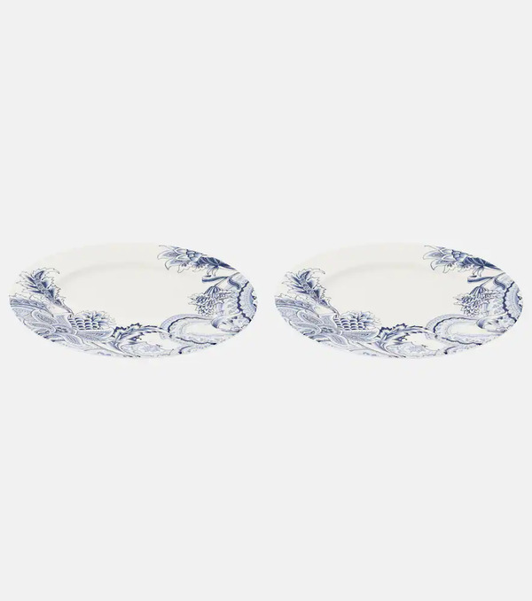  Etro Etro Bloom Set Of 2 Porcelain Charger Plates 