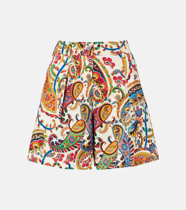  Etro Etro Cotton-blend Jacquard Bermuda Shorts 