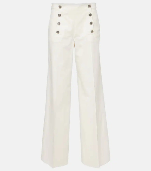  Etro Etro Cotton-blend Wide-leg Pants 