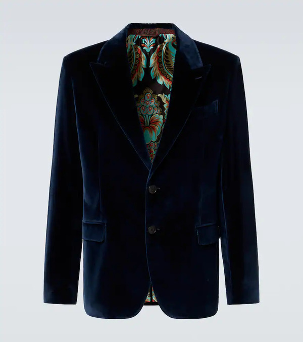  Etro Etro Cotton Velvet Blazer 