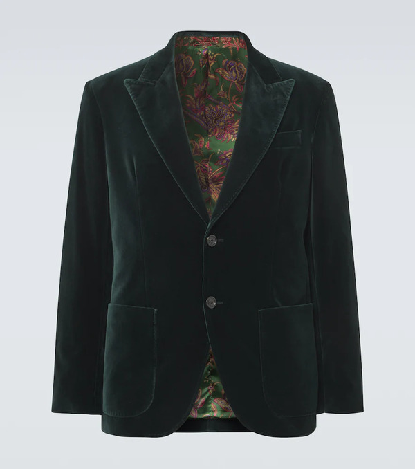  Etro Etro Cotton Velvet Blazer 