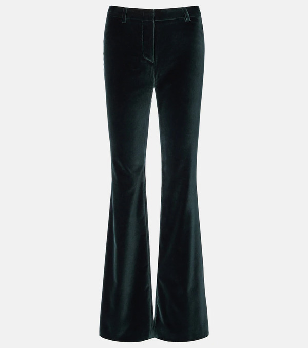  Etro Etro Cotton Velvet Flared Pants 
