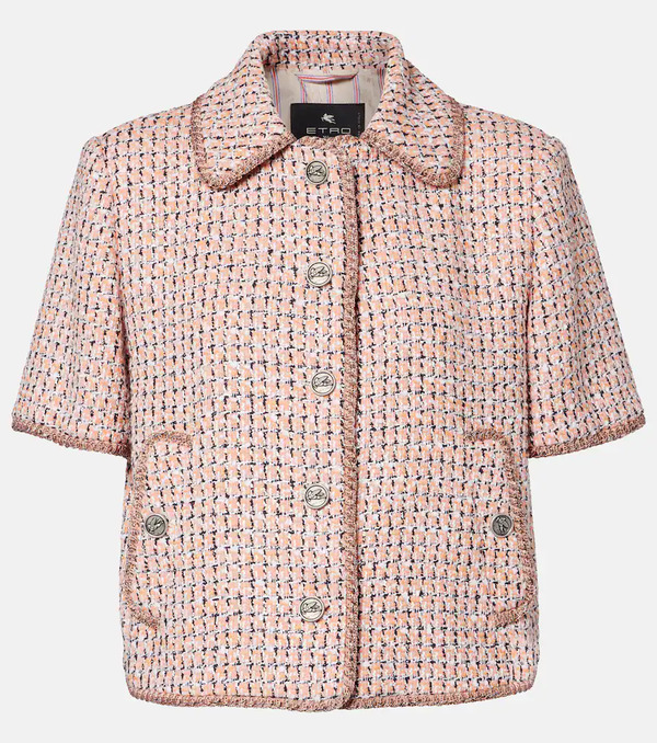  Etro Etro Cropped Tweed Jacket 