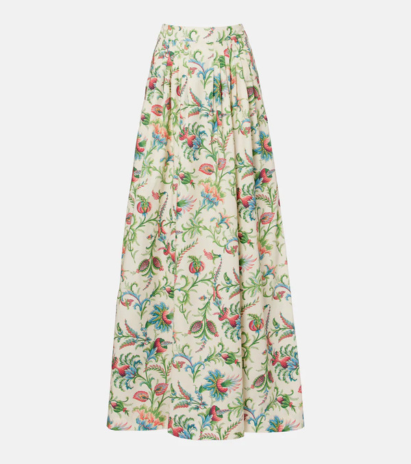  Etro Etro Floral Cotton Maxi Skirt 