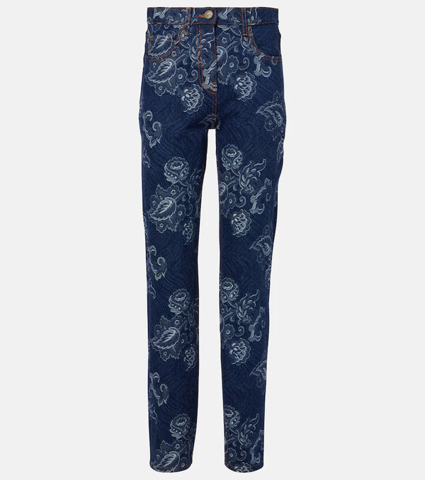  Etro Etro Floral Jacquard Slim Jeans 