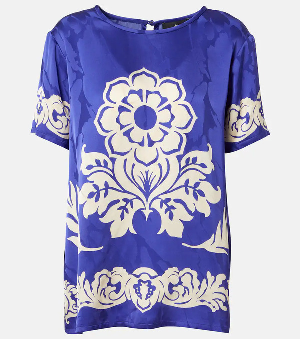  Etro Etro Floral Satin Top 