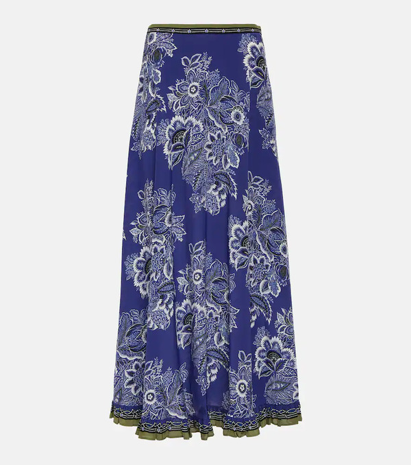 Etro Etro Floral Silk Maxi Skirt 