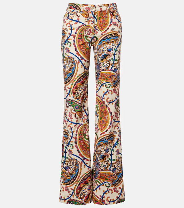  Etro Etro High-rise Bootcut Jeans 