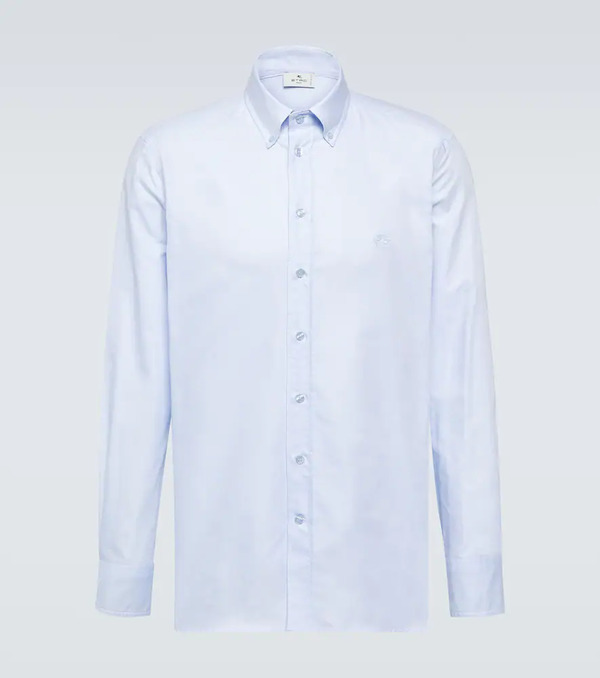  Etro Etro Logo Cotton Oxford Shirt 