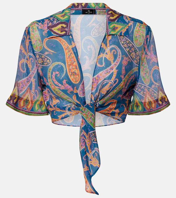  Etro Etro Paisley Crop Top 