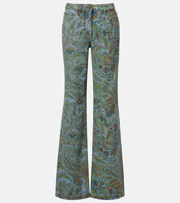  Etro Etro Paisley Flared Jeans 
