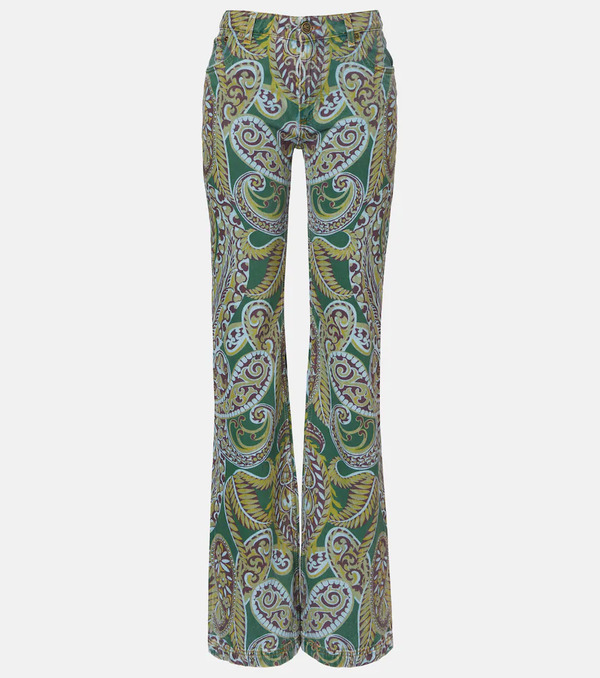  Etro Etro Paisley High-rise Bootcut Jeans 