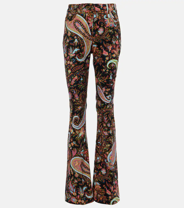  Etro Etro Paisley High-rise Flared Jeans 
