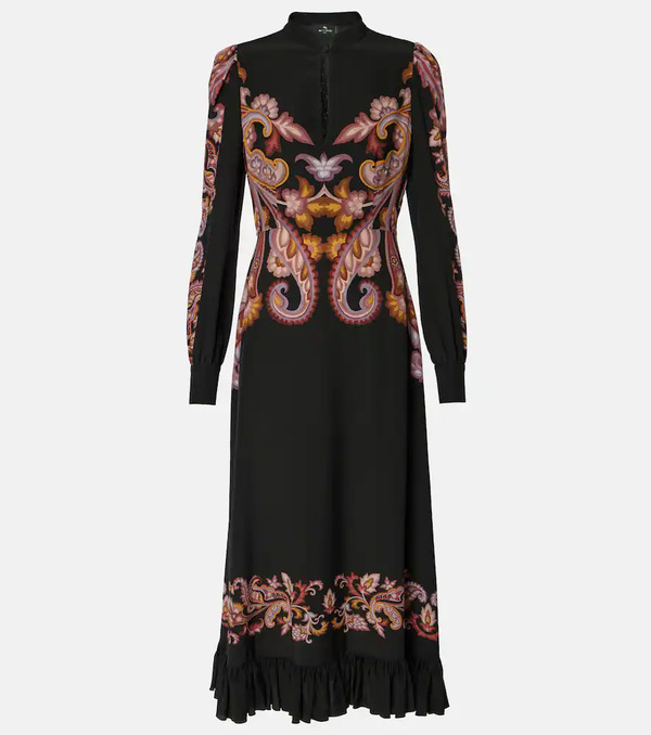  Etro Etro Paisley Silk Midi Dress 