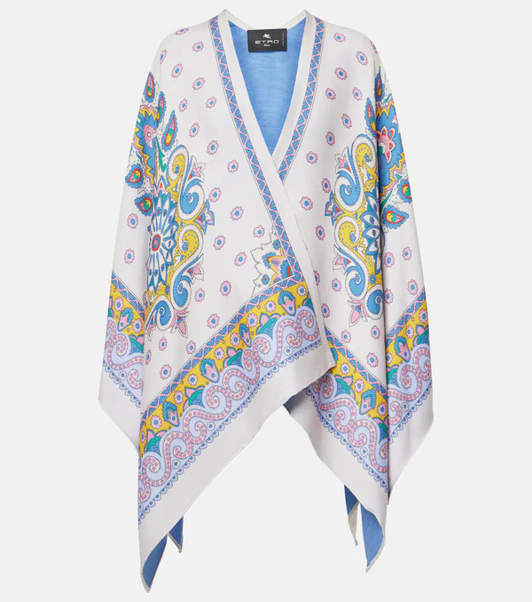  Etro Etro Paisley Wool-blend Cape 