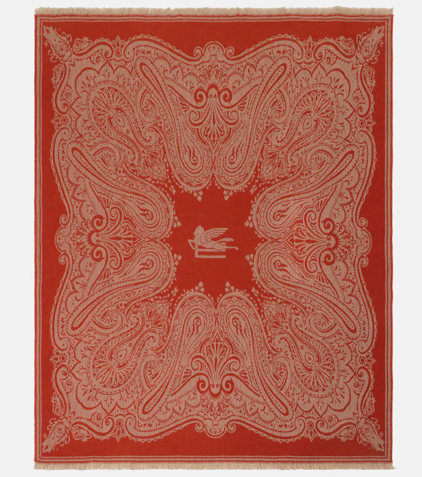 Etro Etro Paisley Wool Jacquard Throw 