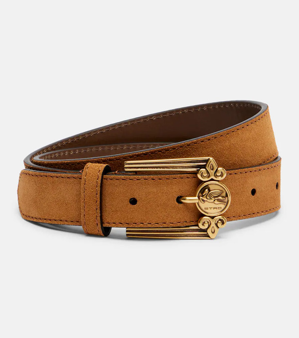 Etro Etro Pegaso Suede Belt 