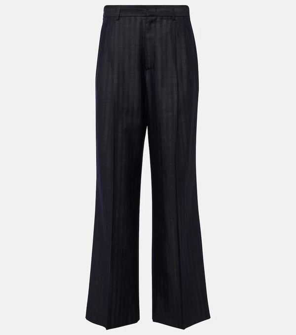  Etro Etro Pleated Wool-blend Wide-leg Pants 
