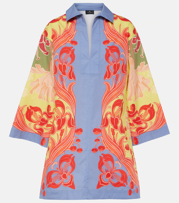  Etro Etro Printed Cotton-blend Shirt 