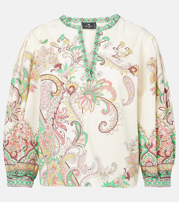 Etro Etro Printed Cotton Top 