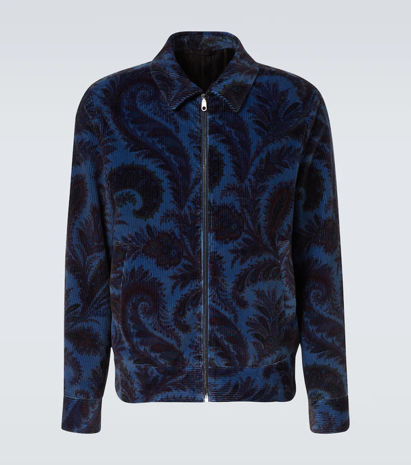  Etro Etro Printed Cotton Velvet Jacket 