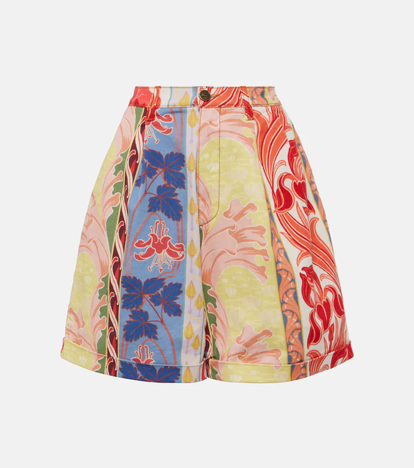  Etro Etro Printed Denim Shorts 