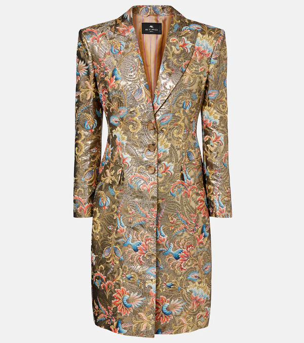  Etro Etro Printed Lame Coat 