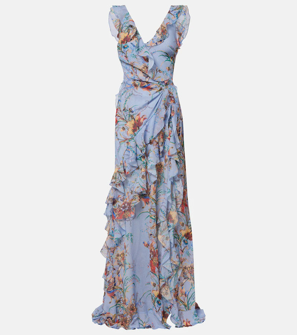  Etro Etro Printed Ruffled Maxi Dress 