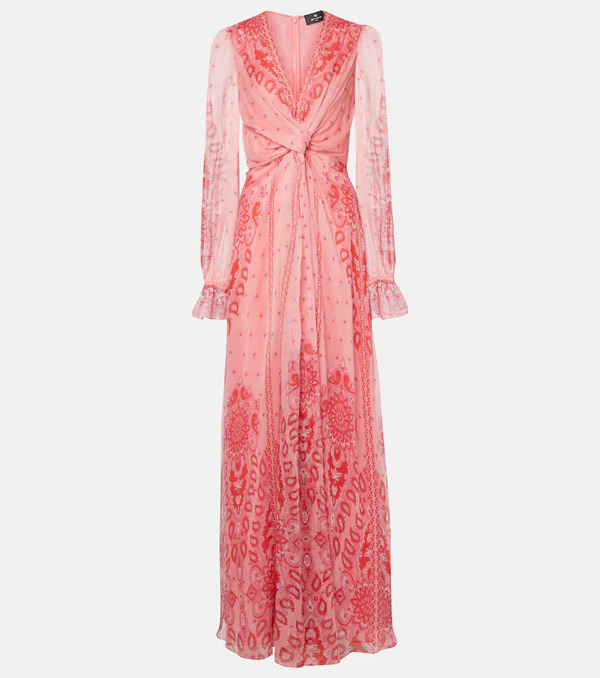 Etro Etro Printed Silk Gown 