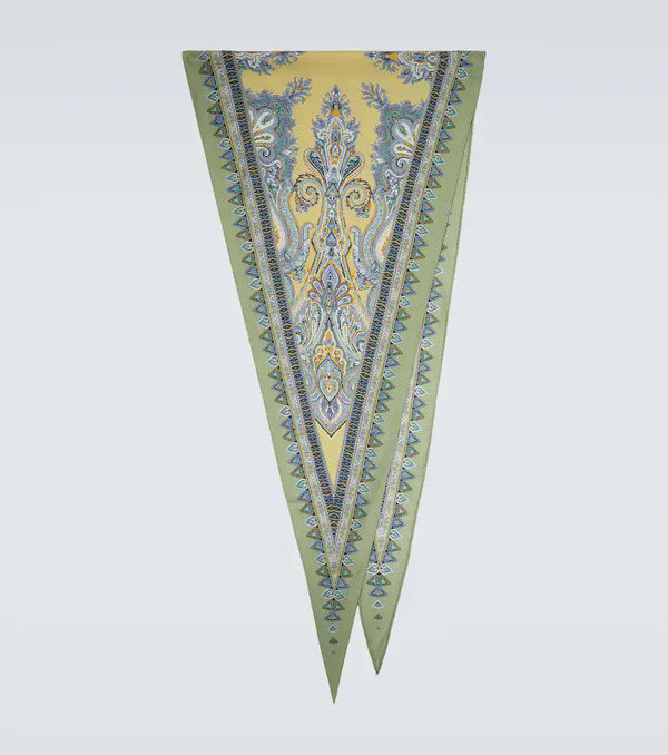  Etro Etro Printed Silk Scarf 