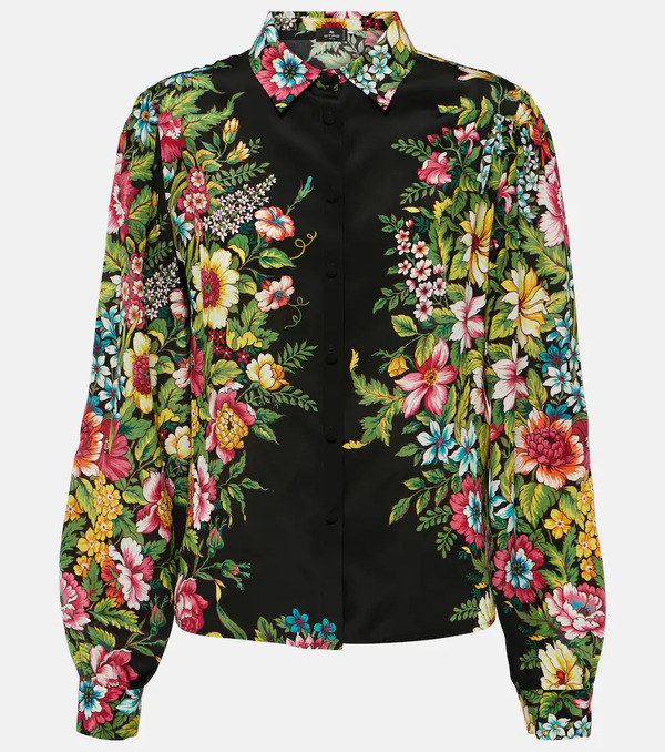  Etro Etro Printed Silk Shirt 
