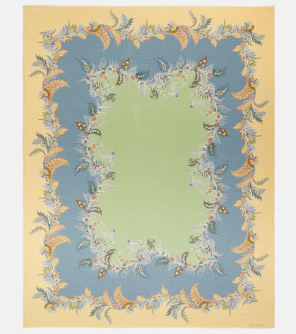  Etro Etro Printed Wool Twill Blanket 