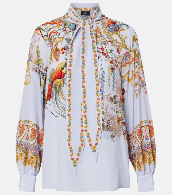  Etro Etro Semi-sheer Jacquard Blouse 