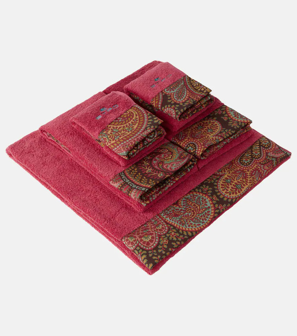  Etro Etro Set Of 5 Cotton Terry Towels 