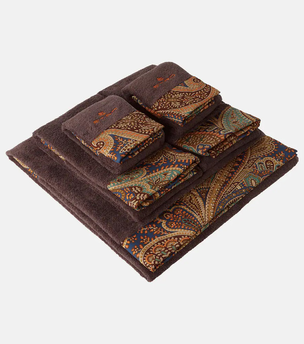  Etro Etro Set Of 5 Cotton Terry Towels 