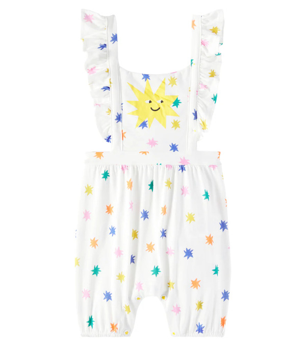  Fabula Fabula Baby Ruffled Printed Cotton Overalls 