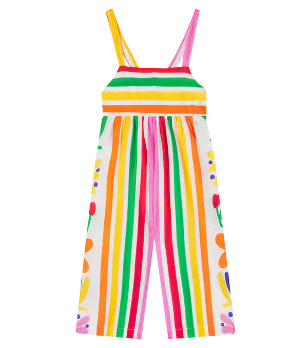  Fabula Fabula Floral Striped Cotton Jumpsuit 