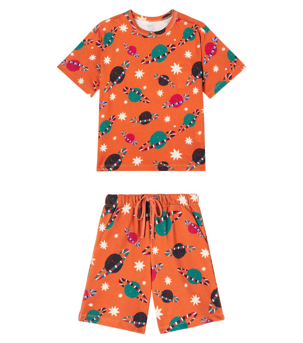  Fabula Fabula Printed T-shirt And Shorts Set 