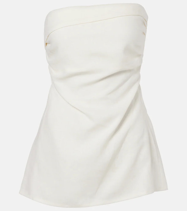  Faithfull Faithfull Boe Strapless Linen Top 