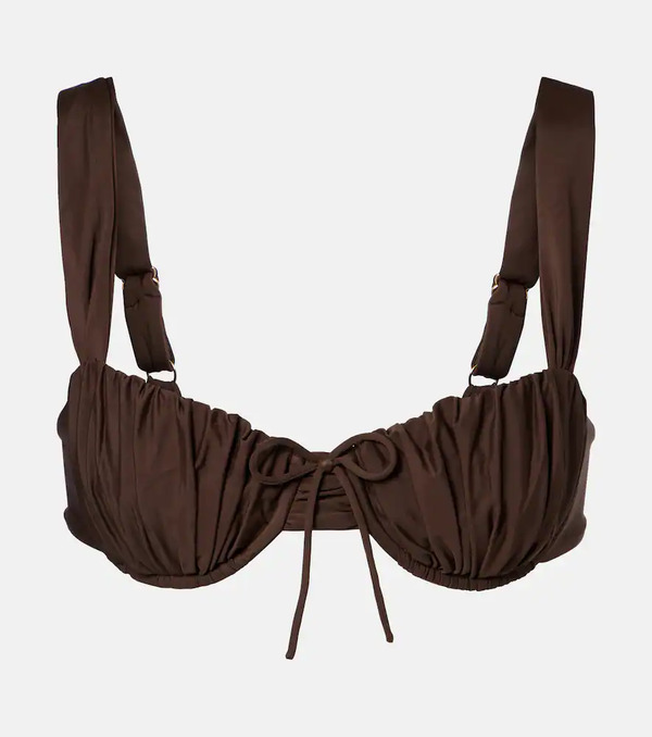 Faithfull Faithfull Dinard Ruched Bikini Top 