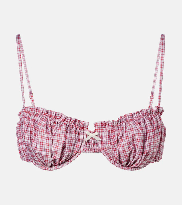  Faithfull Faithfull Moana Checked Bikini Top 