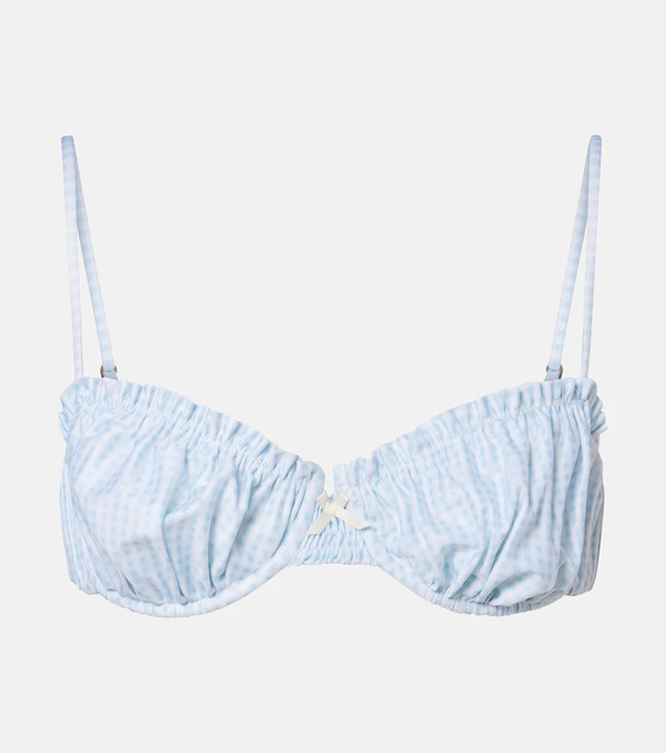  Faithfull Faithfull Moana Gingham Bikini Top 