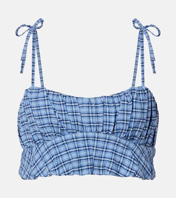  Faithfull Faithfull Pelea Checked Cotton Top 