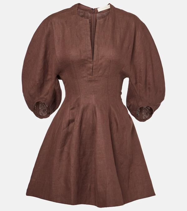  Faithfull Faithfull Poet Linen Minidress 