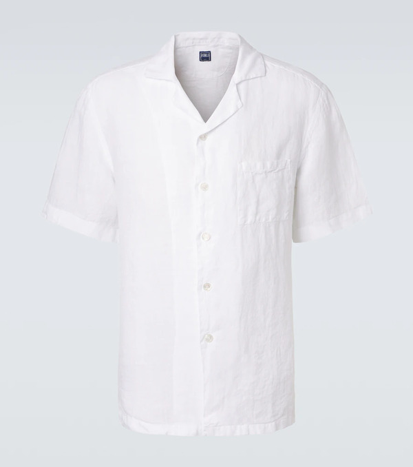  Fedeli Fedeli Linen Bowling Shirt 